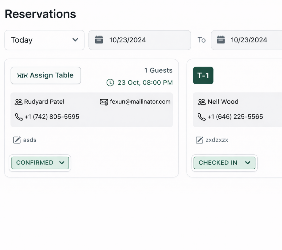 Optimize Table Reservations